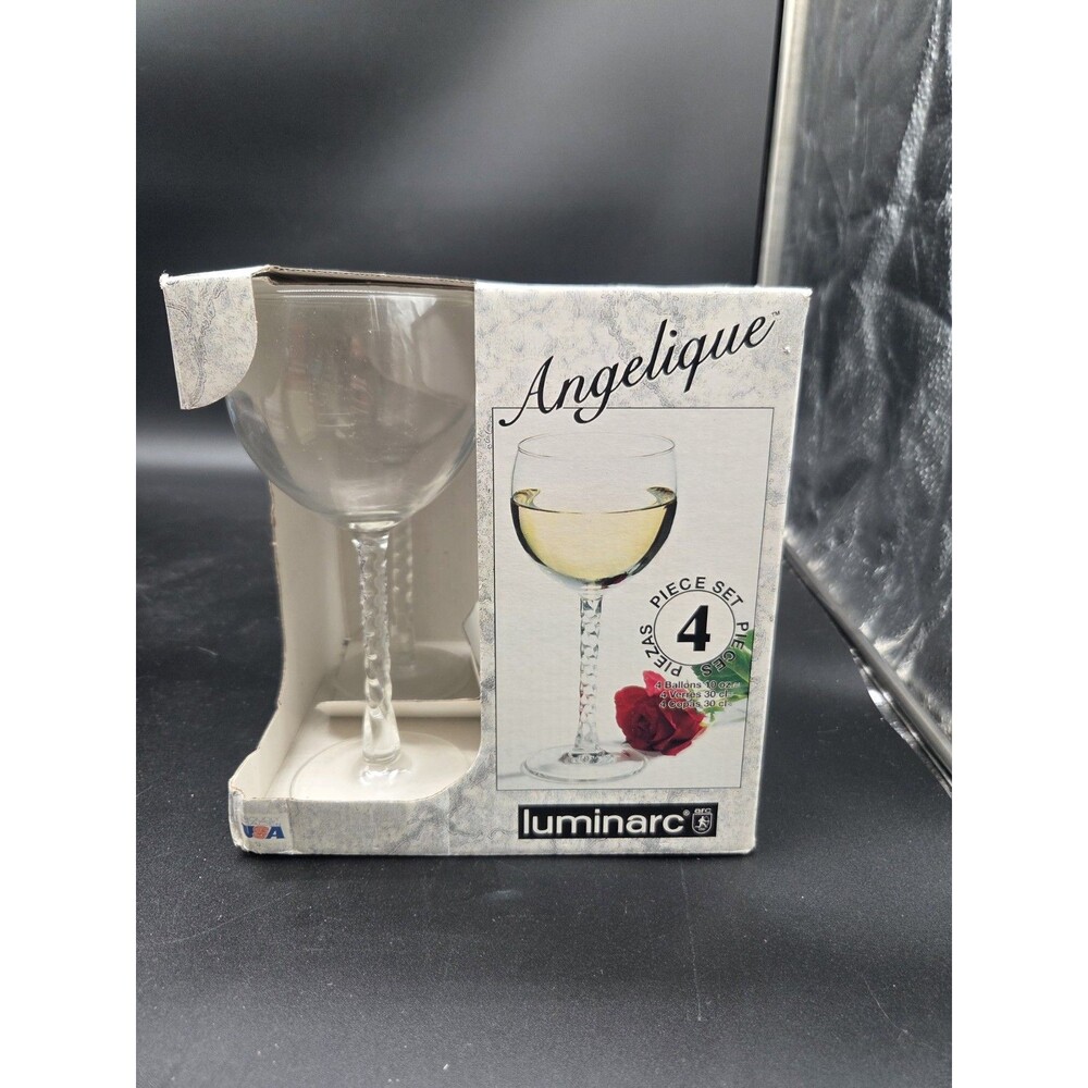 Luminarc Angelique Balloon Wine Or Water Glass Set Of 4